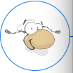 Logo logiciel PDF 24, dessin de mouton sur fond blanc.